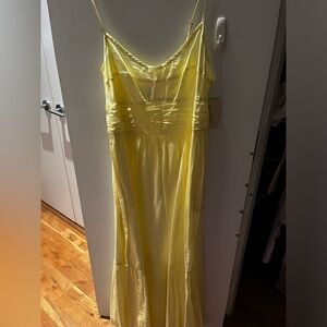 Yellow maxi dress